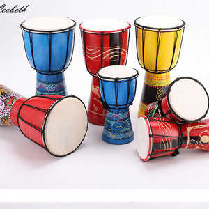 China Wholesale Traditional Handicraft Hand Percussion 6inch African Wooden Drum Djembe