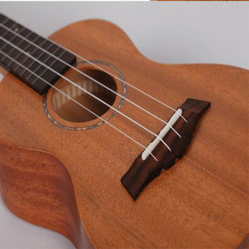 Natural 23inch Mahogany Rosewood Single Board acoustic bass Mini ukulele guitar kits for beginner family concert studying