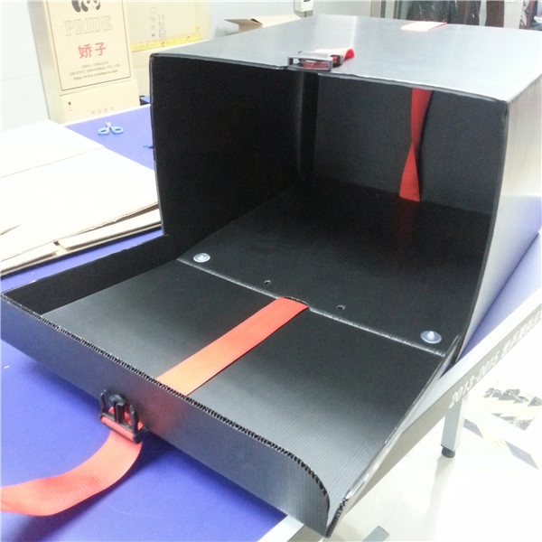 Motorcycle pizza delivery box/Corrugated Plastic delivery box/ Corflute food box for scooter