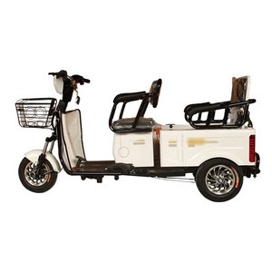 Hot Sale Adult 3 Wheel Electric Tricycles High Quality Three Wheel Electric Bicycle with Basket and Passenger Seat