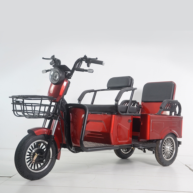 Electric Three Wheel Adult Cargo Bike China Factory Hot Sale Electric Tricycle Bicycle with Suspension Fork