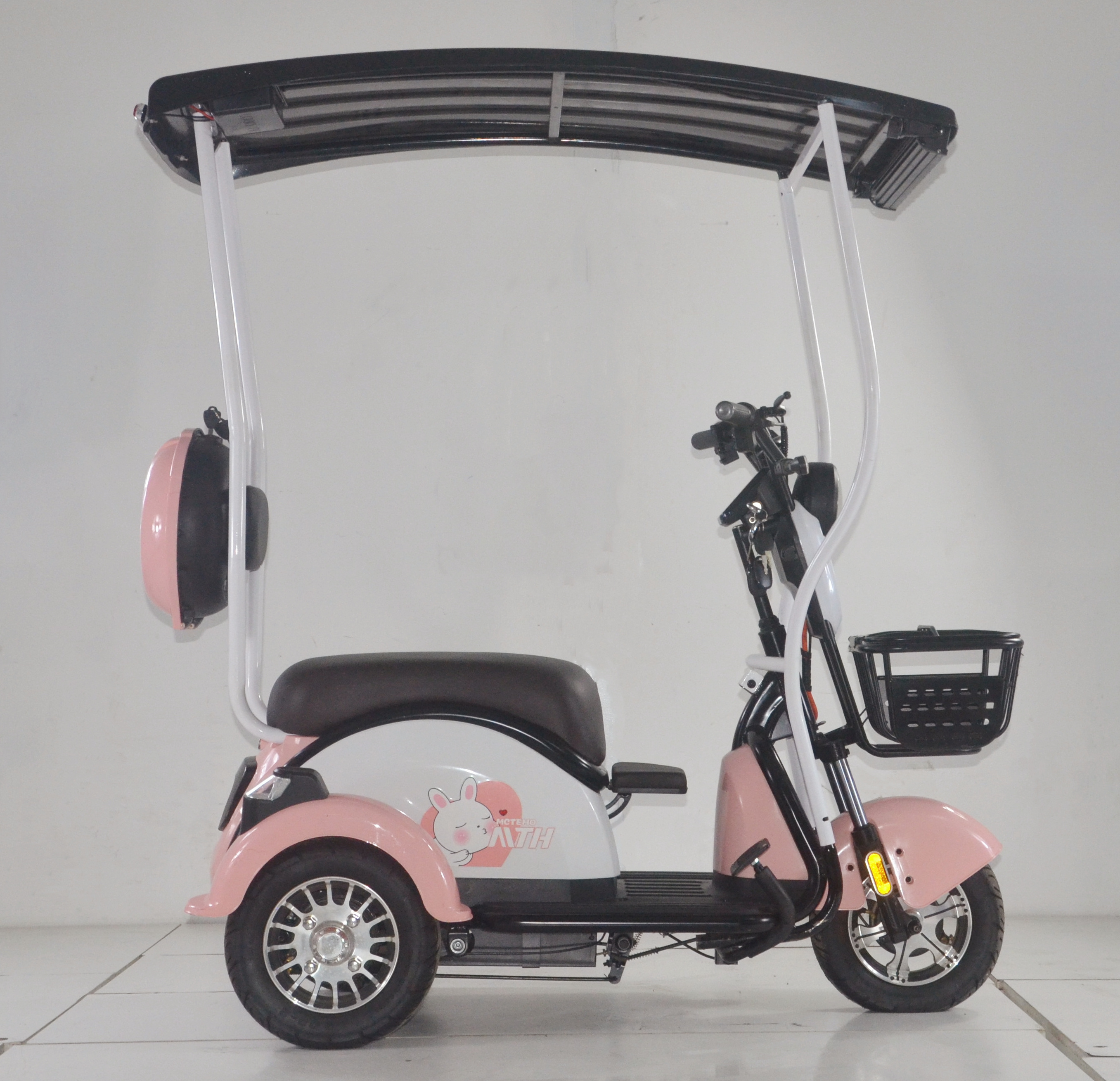 Solar Energy Electric Tricycle for Elderly Solar Electric Trike for Passenger with Solar Panel Roof