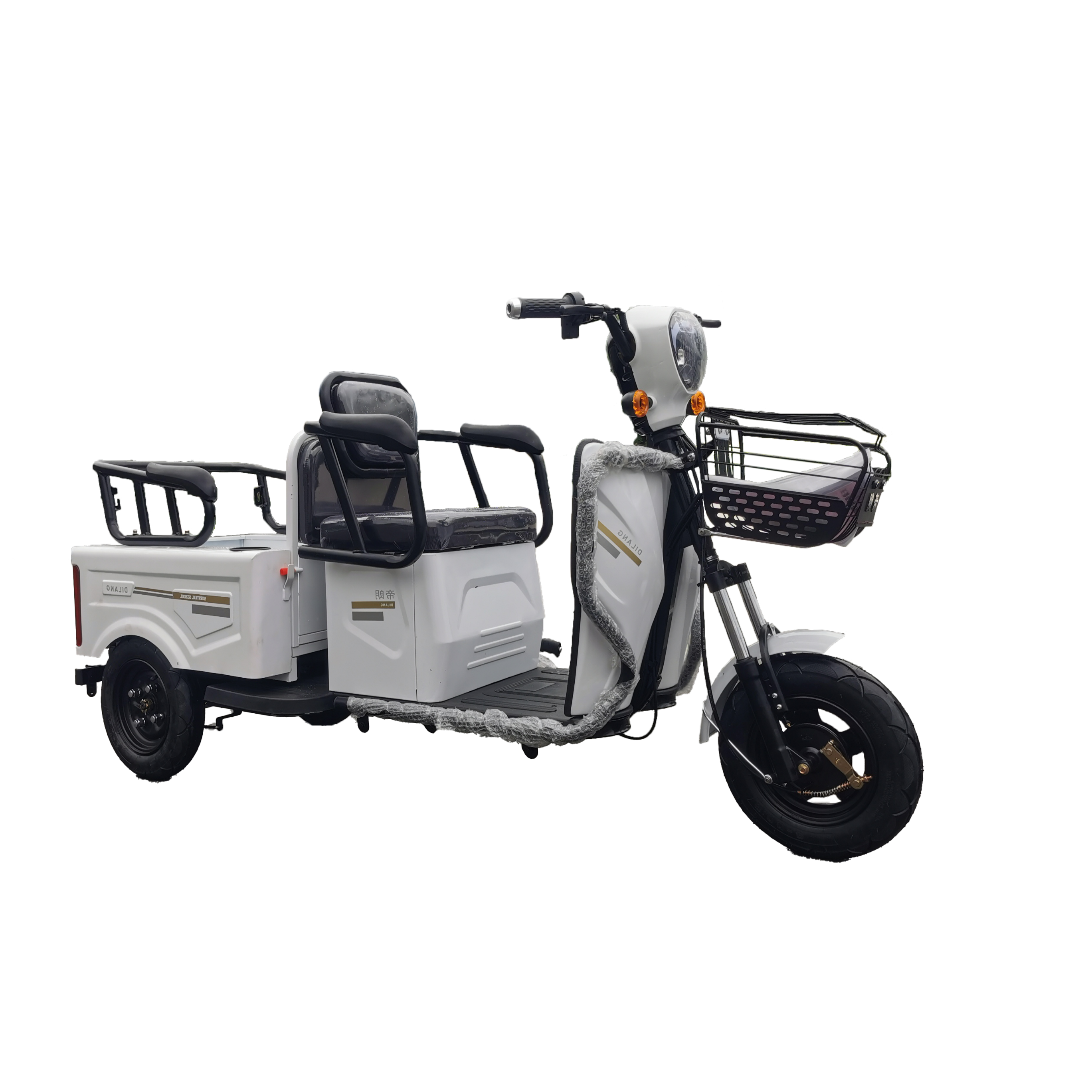 Electric Three Wheel Adult Cargo Bike China Factory Hot Sale Electric Tricycle Bicycle with Suspension Fork