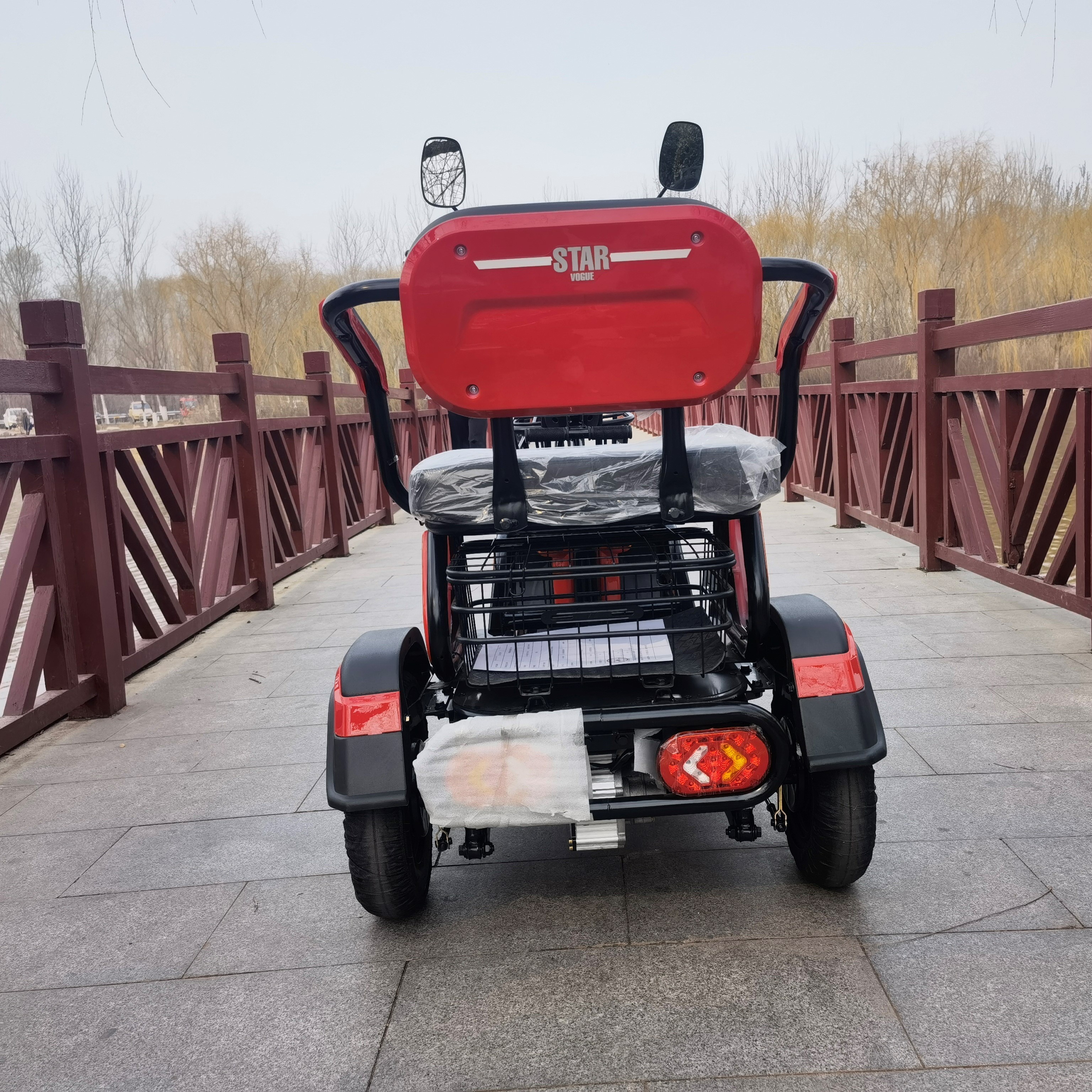 Three Wheeler Heavy Loading Adult 500W Motor Bicycle City Cargo Electric Tricycle for Old Elderly People