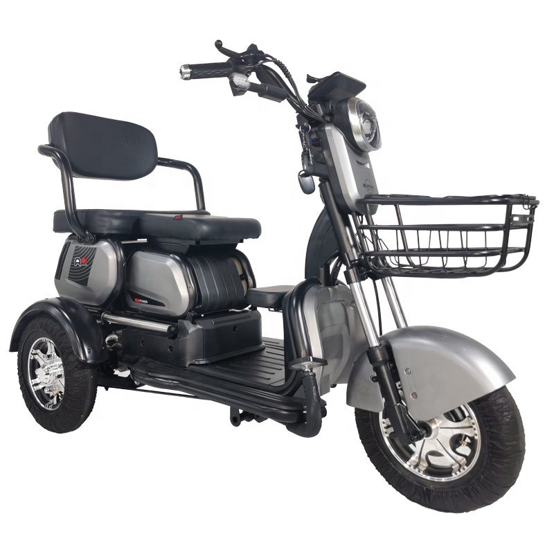 Hot Sale Affordable Foldable Reverse 3 Wheel Electric Tricycle With Back Seat