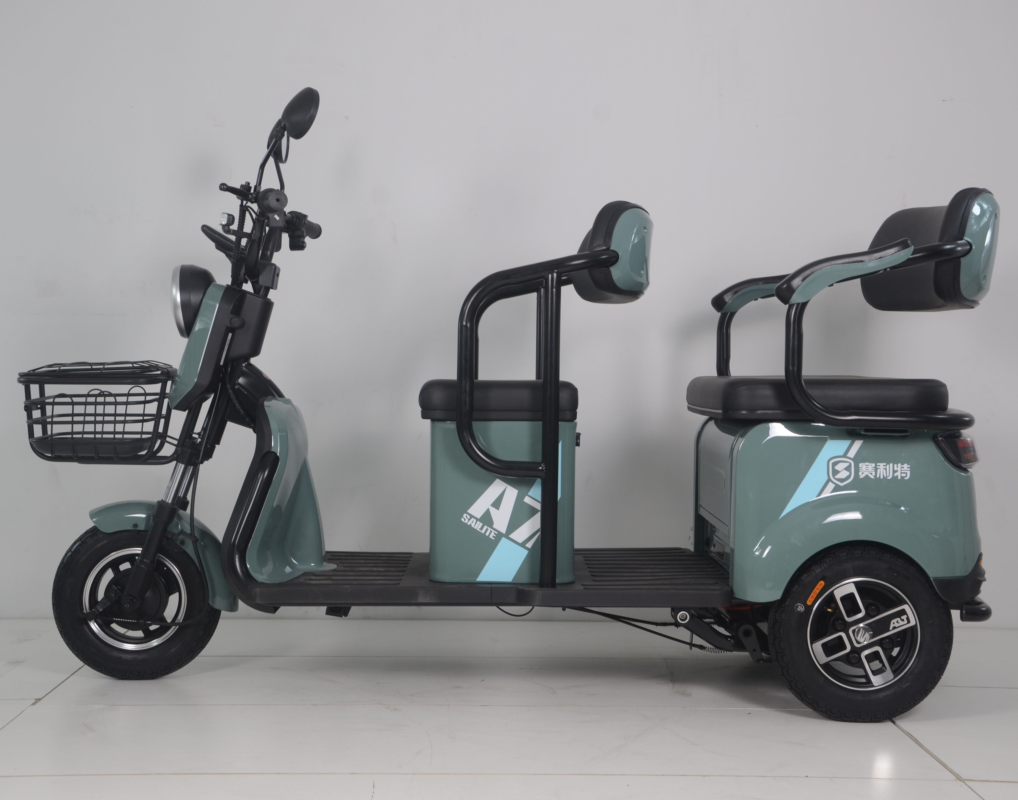 New Product Scooter Motor Car Adult Tricycle Electric Bike 3 Seater 3-Wheel Manual Motorized Tricycle