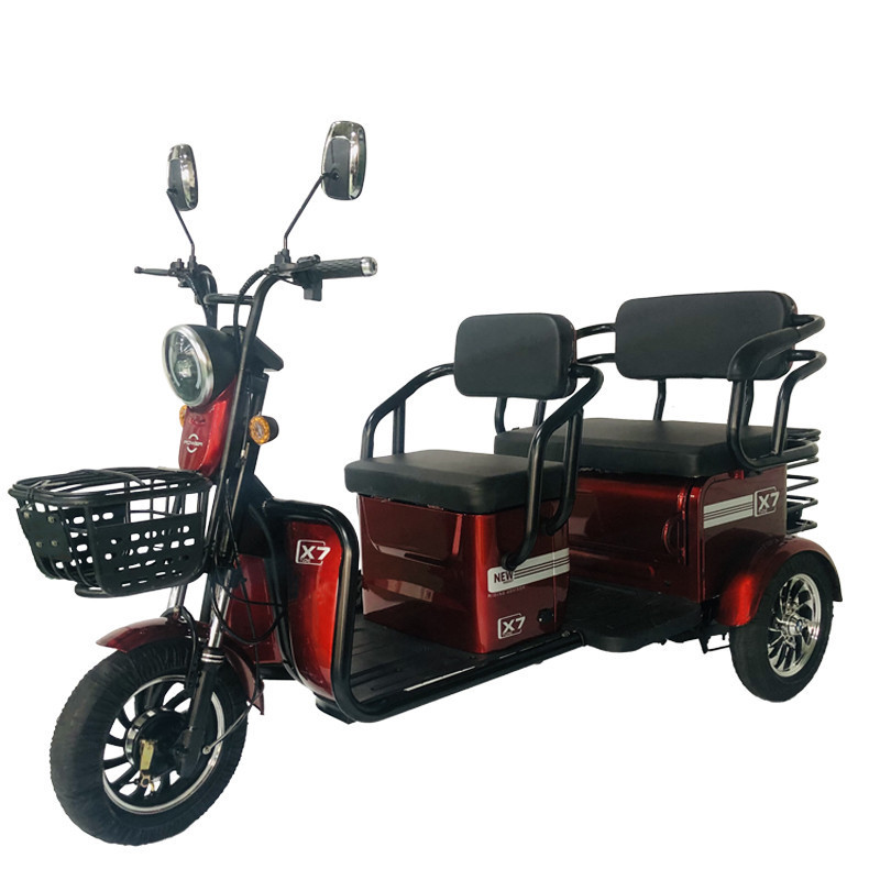 OEM New Style Tricycle Electric Rickshaw 3 Wheels Bike Taxis Pedicab Rickshaw Manufacturer Electric Tricycle for Passenger Cargo