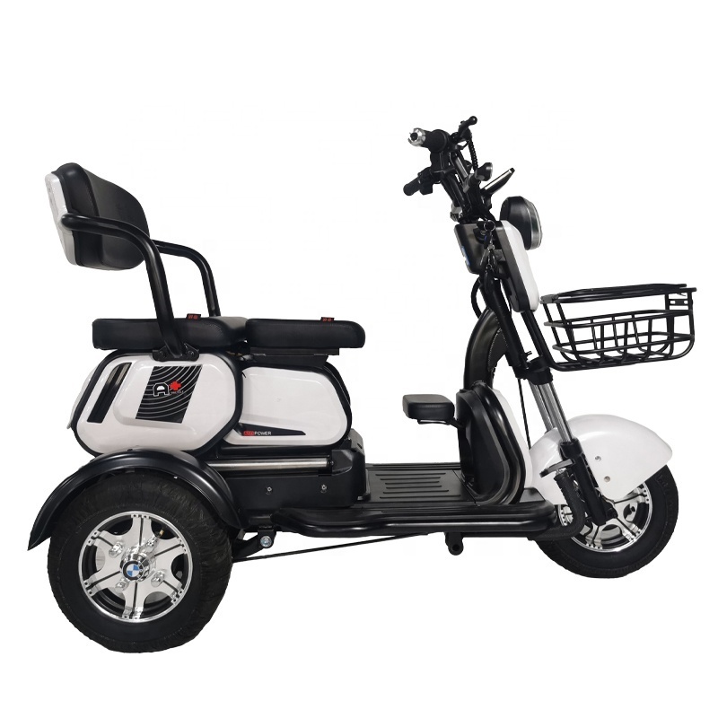 Hot Sale Affordable Foldable Reverse 3 Wheel Electric Tricycle With Back Seat