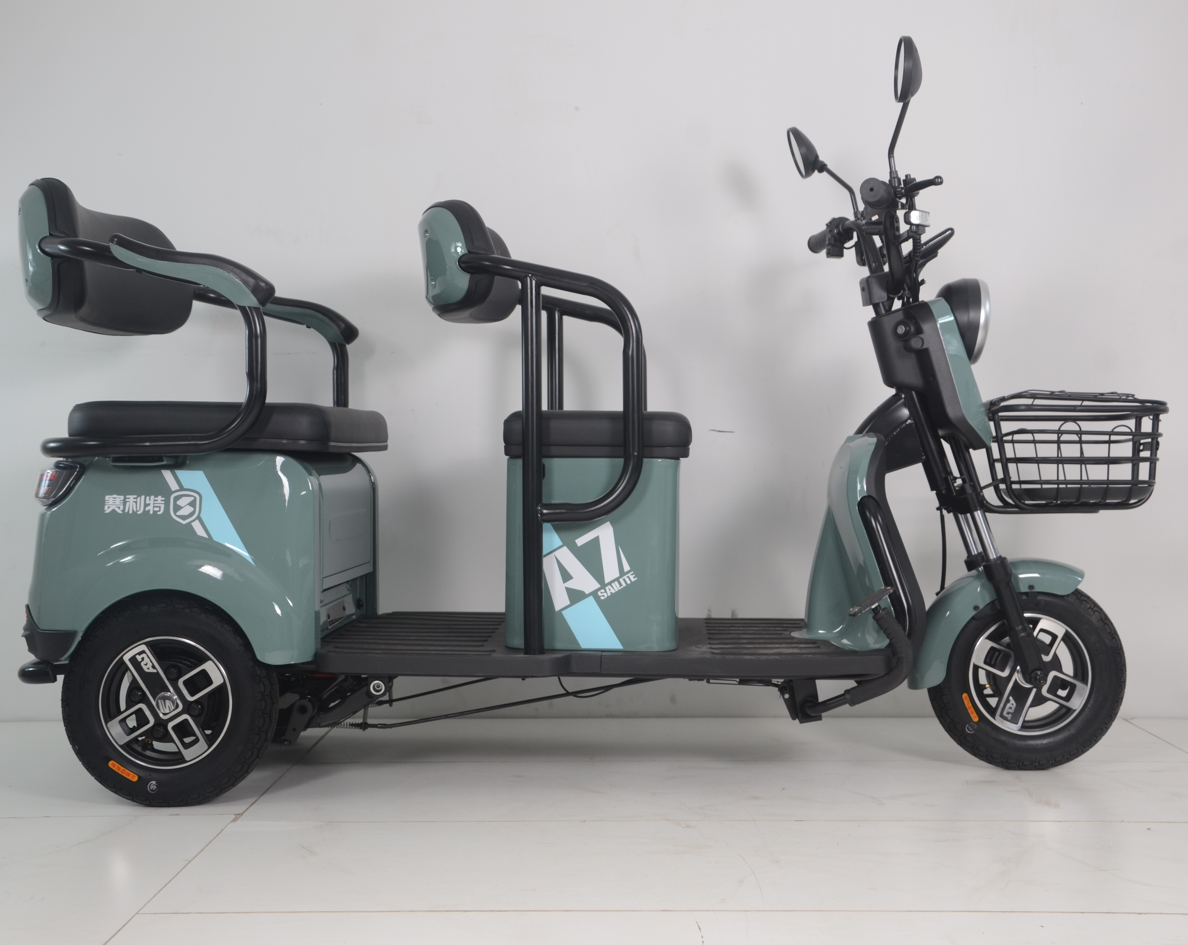 New Product Scooter Motor Car Adult Tricycle Electric Bike 3 Seater 3-Wheel Manual Motorized Tricycle