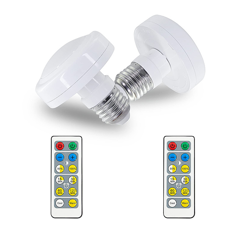 Factory Outlet 2 Pack Battery Operated LED Light Bulbs AAA Powered Bulb with Remote Control