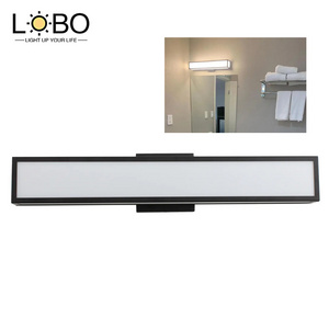 Motel 6 Hotel Decorative Modern Matte Led Wall Lamp Sconce Wall Mounted Bathroom Vanity Mirror Light Fixtures