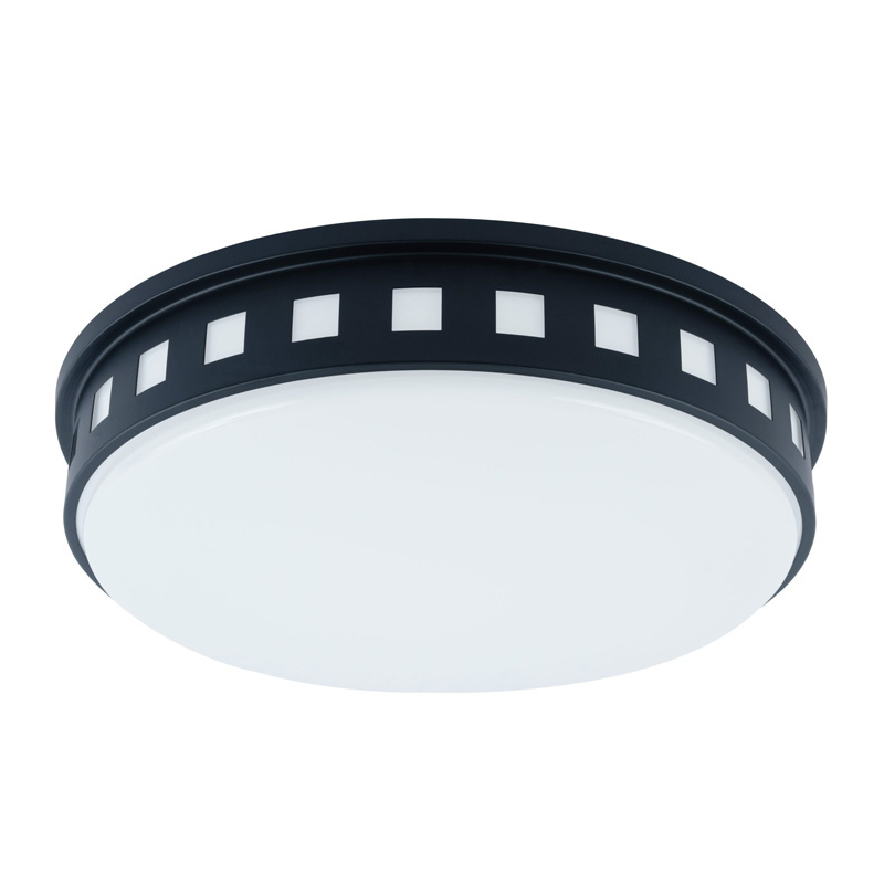 Flush Mount Matte Black/White Ceiling Lamp Modern Design Popular Lighting Fixture Ceiling Lighting For Wholesale Hotel Project