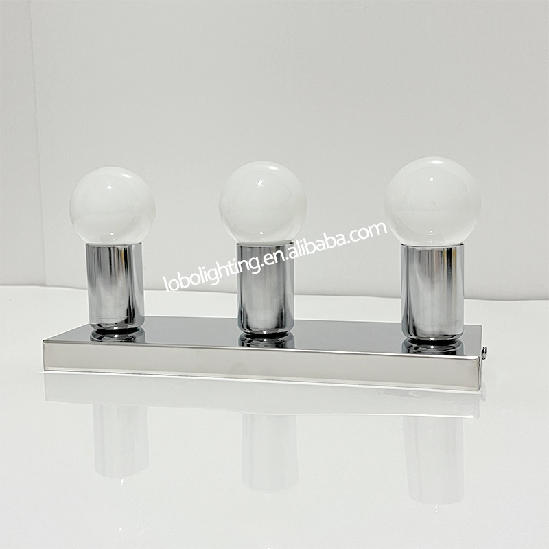 light fixtures for bathroom wall vanity chrome