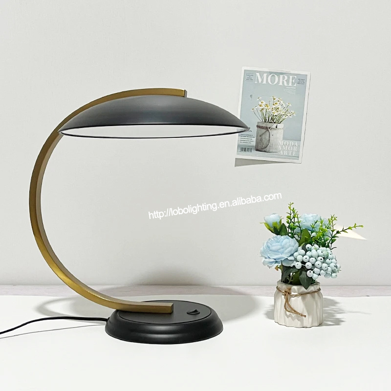 Bedroom Study Desk Reading Decorative Half Moon Desk Lamp Nordic Designer Creative Table Lamp