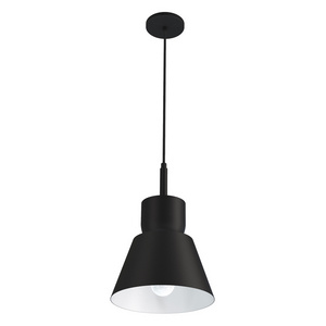 UL Listed Simple Style Iron Art Lamp Rustic Black 1-light  Pendant Light Fixture For Hotel