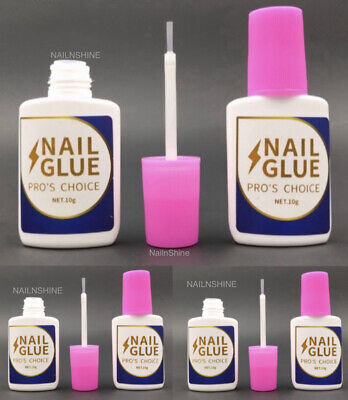 EXTRA STRONG NAIL GLUE WITH BRUSH 10 GRAM UV GEL ACRYLIC NAILS FOR NAIL GLUE