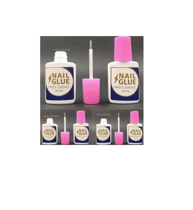 EXTRA STRONG NAIL GLUE WITH BRUSH 10 GRAM UV GEL ACRYLIC NAILS FOR NAIL GLUE