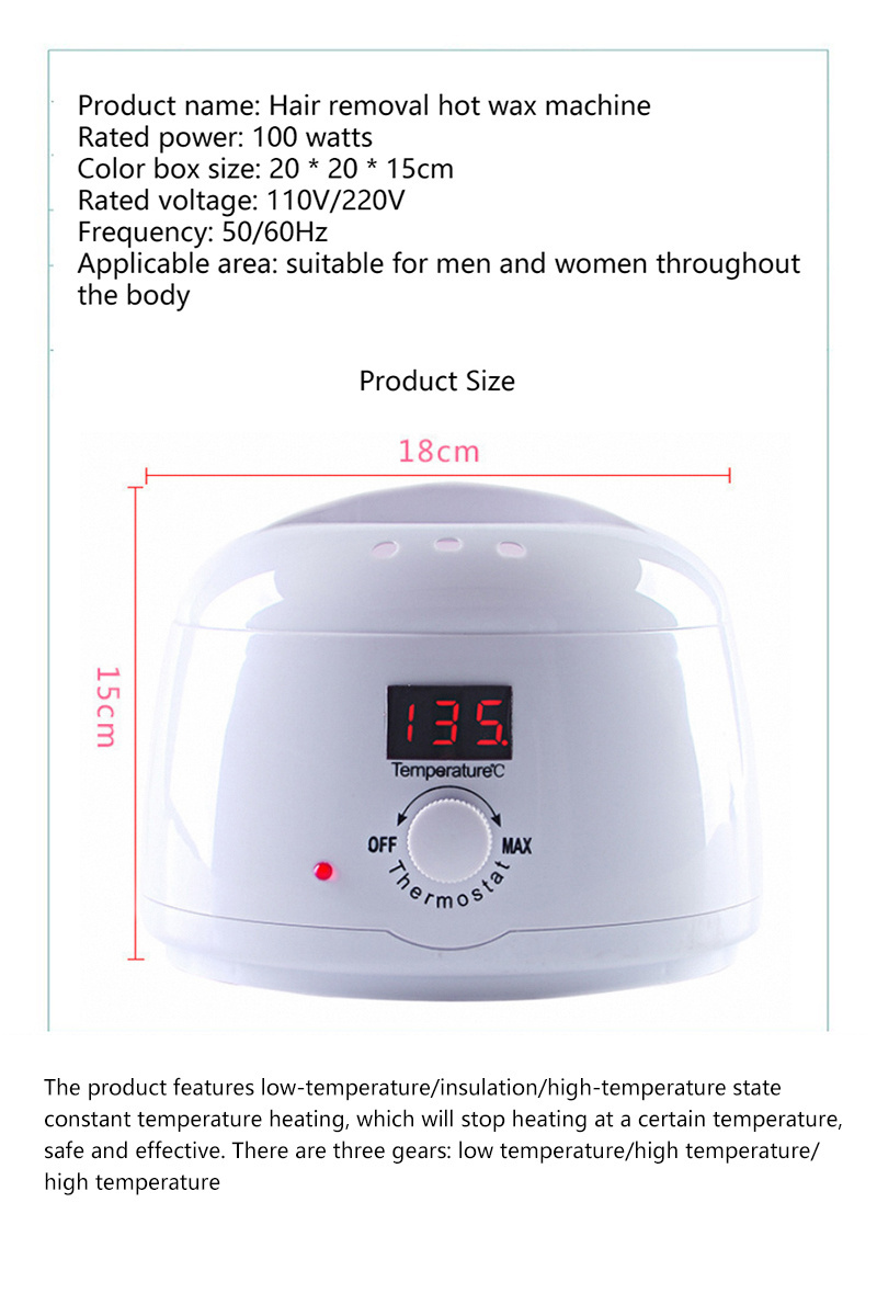 Digital display wax heater for hair removal Machine hair removal wax hair removal pot Professional wax melting heater machine