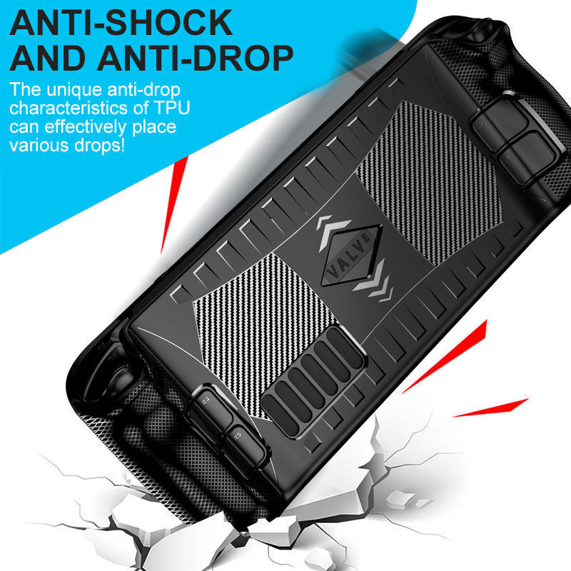 New Accessories Soft shockproof Anti-Fall Slip 2 in 1protective Case For Steam Deck Game console accessories