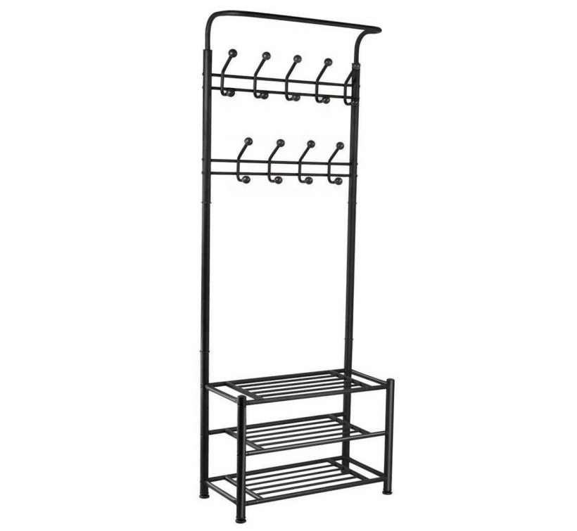 Coat Shoe Rack Hat Racks Metal Coat Rack And Hat Clothes Stand Hanger Hall Entryway Storage Shelf With Hooks