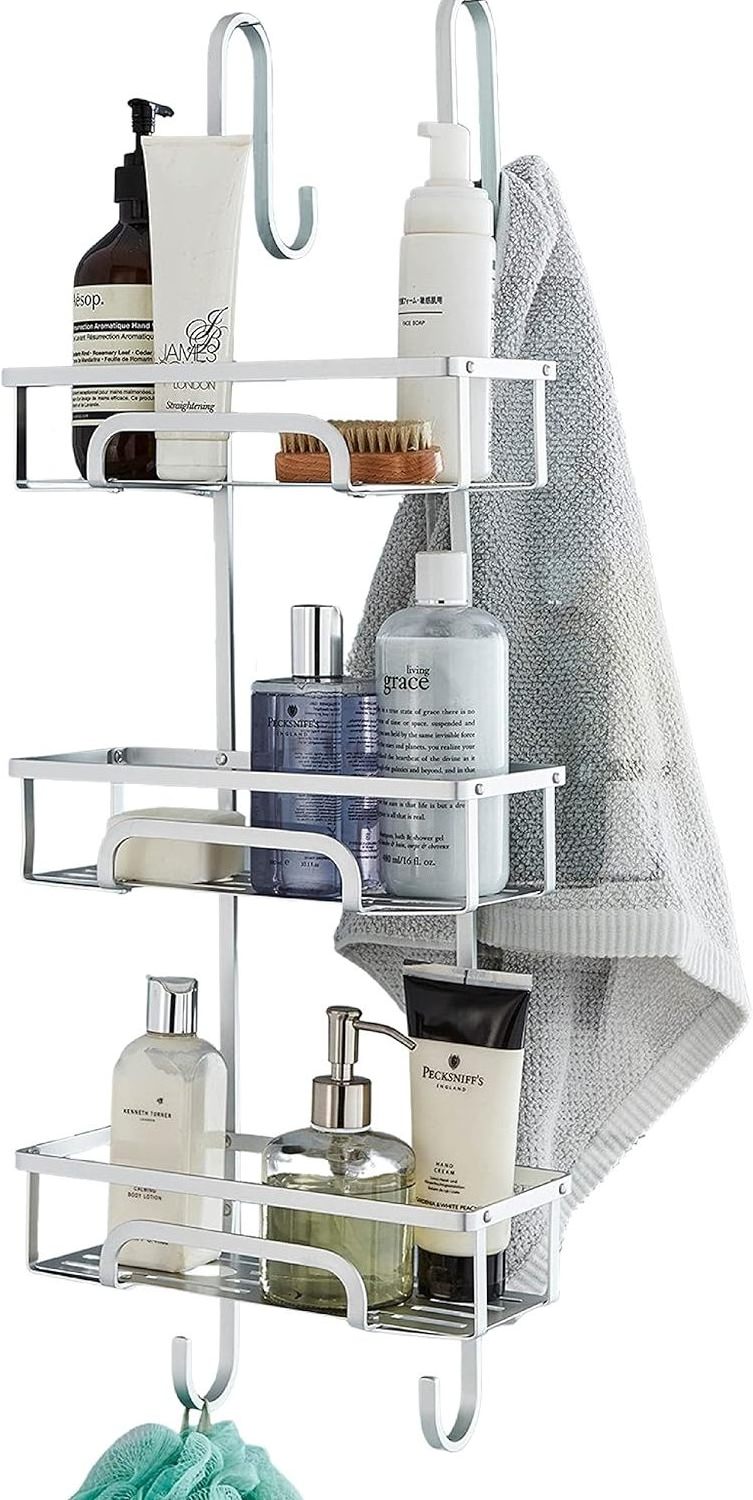 Wholesale Products Bathroom Shampoo Metal Wire Basket Shelf 3 Tier Hanging Shower Caddy