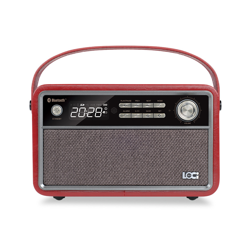 Portable stereo BT speaker with FM radio / USB & micro SD playback