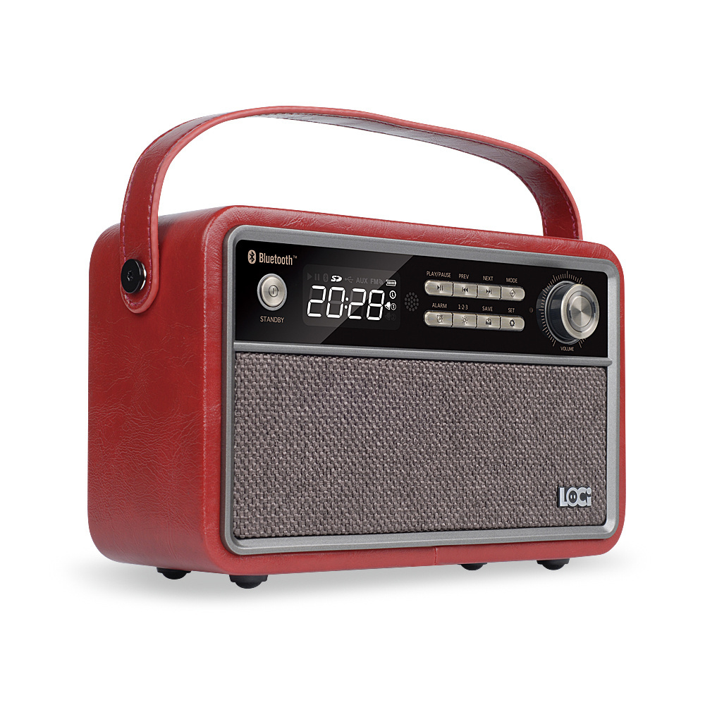 Portable stereo BT speaker with FM radio / USB & micro SD playback