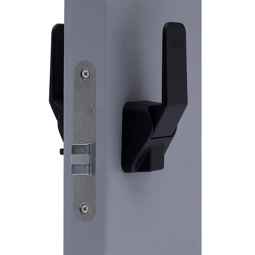 High standard interior passage door lock no key on hospital wood door