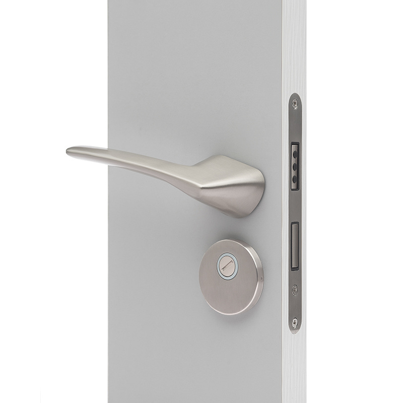 High quality  interior door lock durable wooden bedroom lever door lock with magnetic lock body