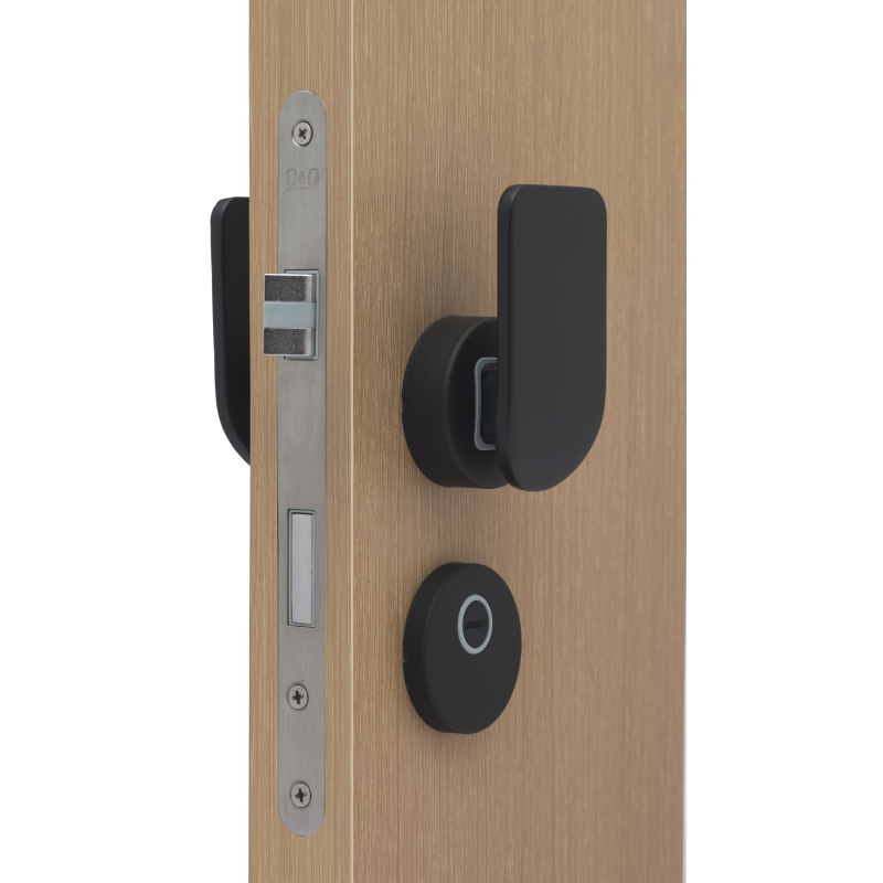 Popular European Silent Mortise Black Door Handles and Locks for Interior Privacy Room Wood Door with Single Latch and Deadbolt