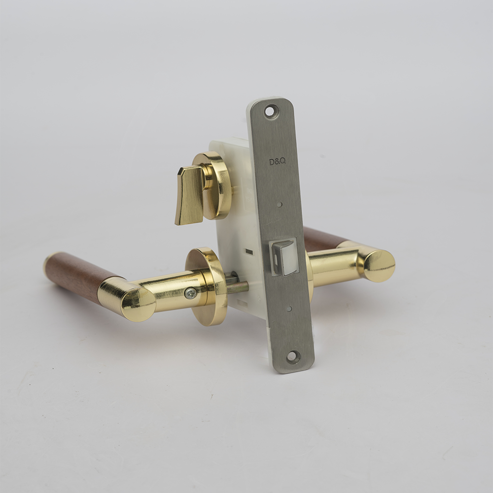 Fancy bedroom brushed nickel wood door handles and locks for interiors