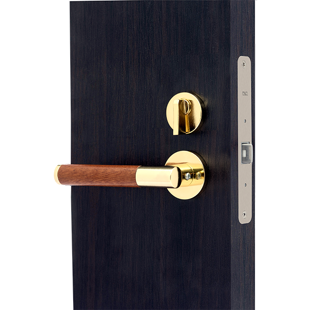 Fancy bedroom brushed nickel wood door handles and locks for interiors