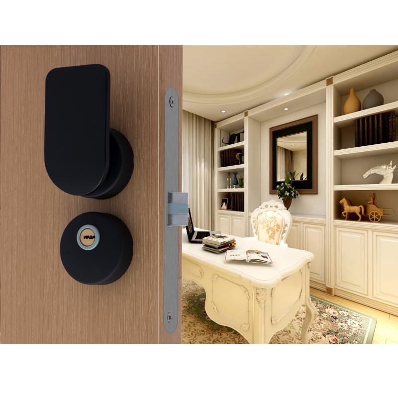 Modern bedroom door locks mute door handle lock with key custom mortise lock handle supplier