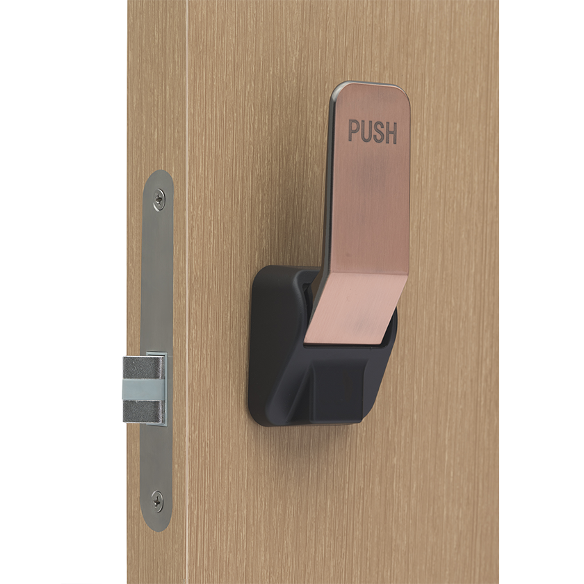 China manufacturer push pull door handle two way mortise hospital passage lock