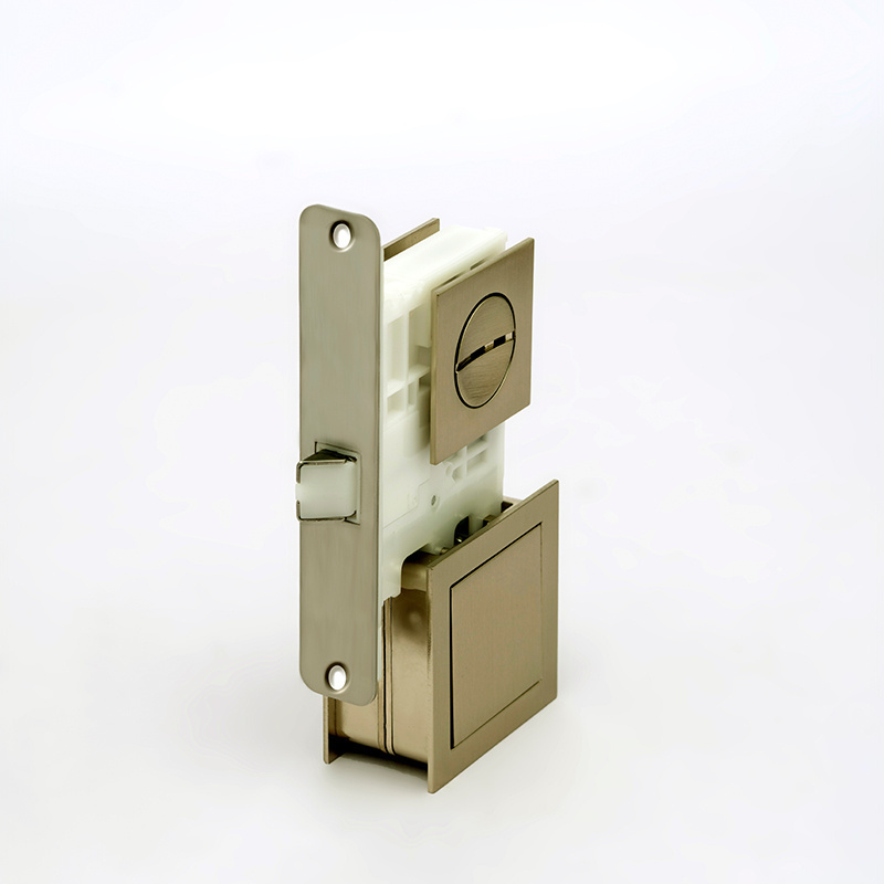 Wholesale hidden bedroom door lock aluminum alloy mortise lock handle nickle plating wooden door lock supplier