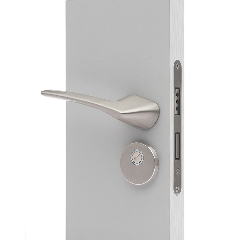 Modern Design Aluminum Handle  for Privacy Room Wood Door Lock Magnetic Mortise Door Lock