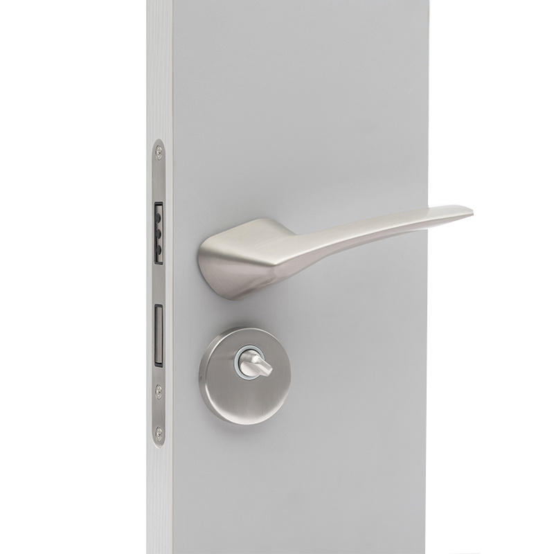 Modern Design Aluminum Handle  for Privacy Room Wood Door Lock Magnetic Mortise Door Lock