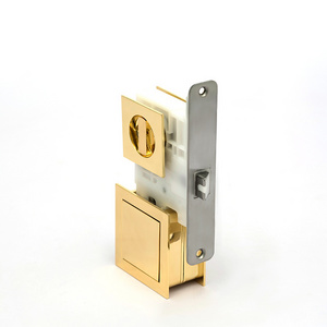 Wholesale hidden bedroom door lock aluminum alloy mortise lock handle nickle plating wooden door lock supplier