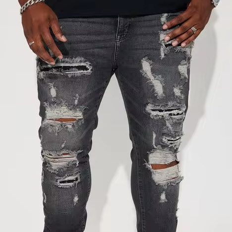 banana jeans men clothing trousers manufacturer baggy denim jeans men custom heavyweight designer washed zipper stacked jeans