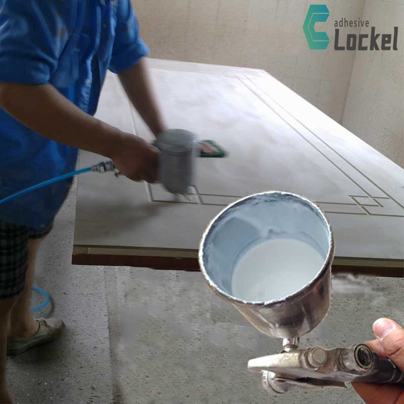 Widely used water soluble vacuum press a two component polyurethane adhesive