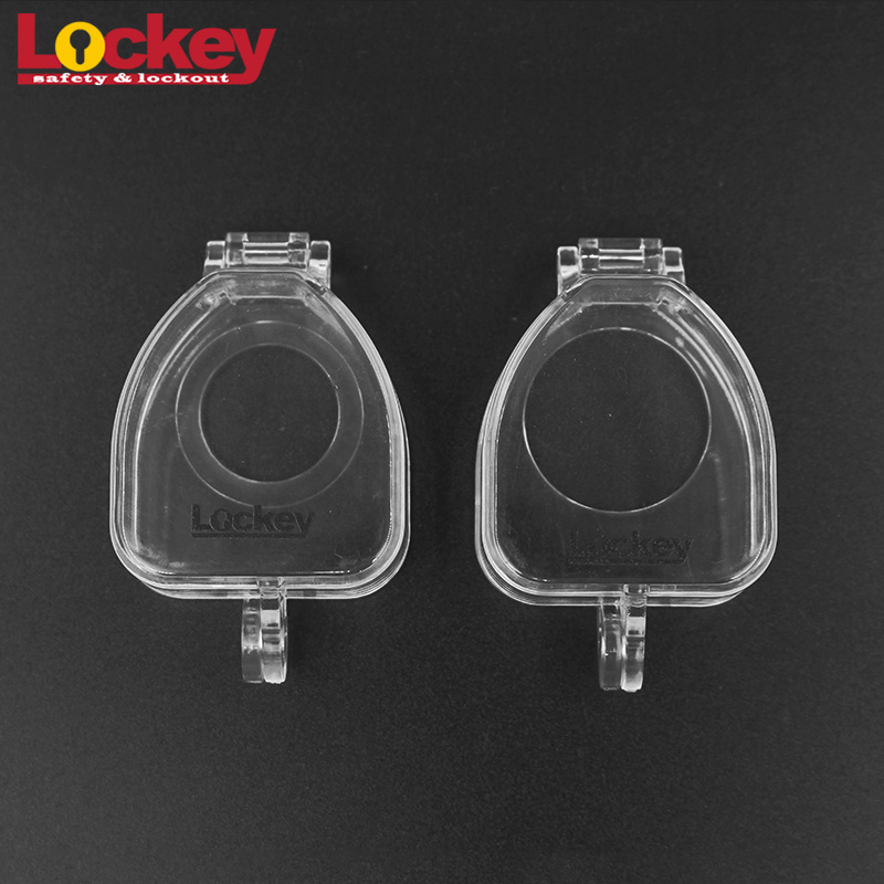 Transparent PC Plastic Emergency Stop Lockout 22.5mm Push Button Switch Cover Electric Equipment Lock out