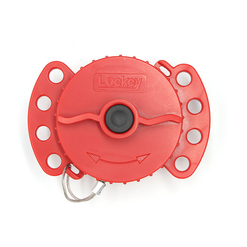 High Quality Safety Custom Long Red Cable Lockout,Auto Retractable Adjustable Lockout Cable Lock