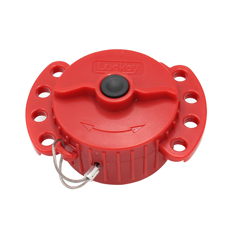 High Quality Safety Custom Long Red Cable Lockout,Auto Retractable Adjustable Lockout Cable Lock