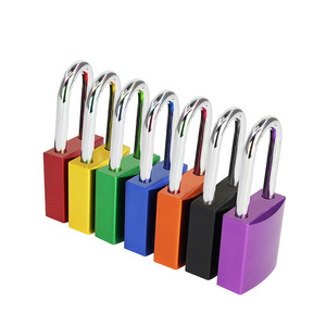 Security Hardened Lock Aluminium Anodized Lockout Padlock,Aluminium Red Pad lock,Solid Safety Padlock Aluminium