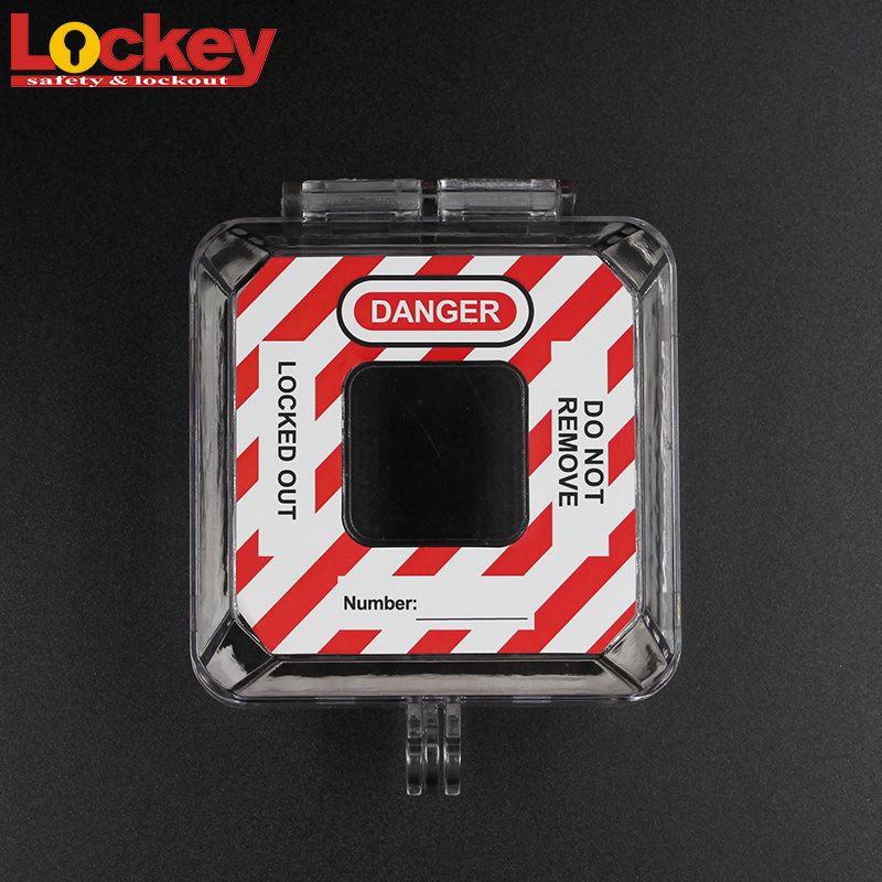 OEM Transparent PC Emergency Wall Switch Button Lockout Device for Change-over Switch