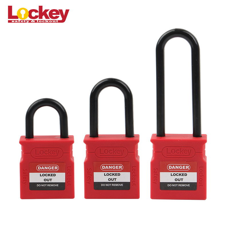 76mm Wide Type Plastic Safety Padlock Lockout with Same Key with Different Key