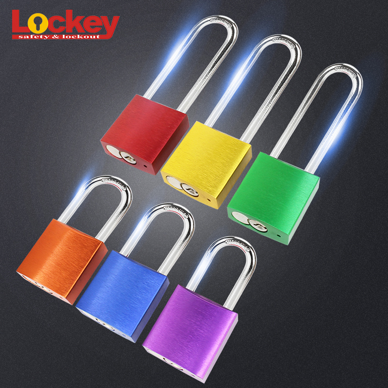 Security Hardened Lock Aluminium Anodized Lockout Padlock,Aluminium Red Pad lock,Solid Safety Padlock Aluminium