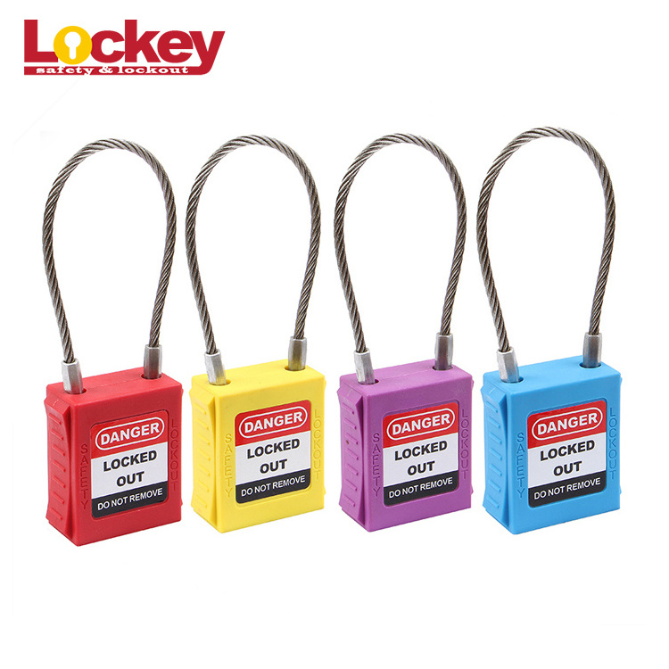 KA KD 175mm Length Steel Cable Shackle Safety Padlock