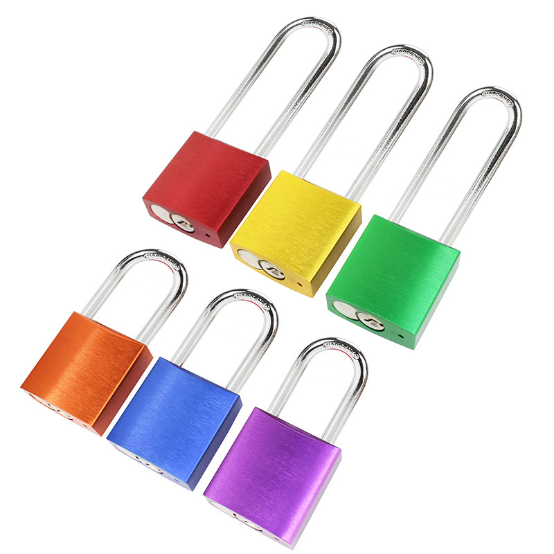 76mm Long Color Anodized Solid Aluminum Safety Padlocks