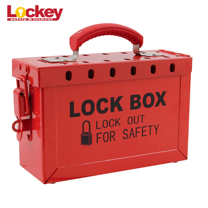 Combination Safety Lockout Box,Portable Group Loto Lock Box Key,Tagout Box Lock out